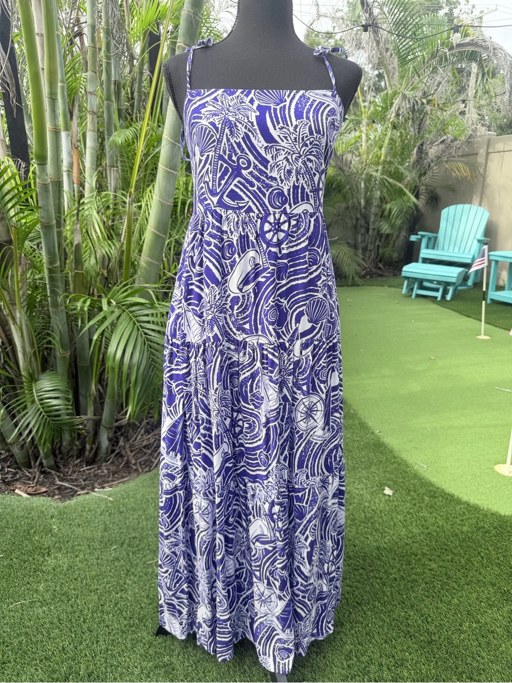 Kenny Flowers Margaritaville Collection “The Fun of a Sailor” Nautical Maxi